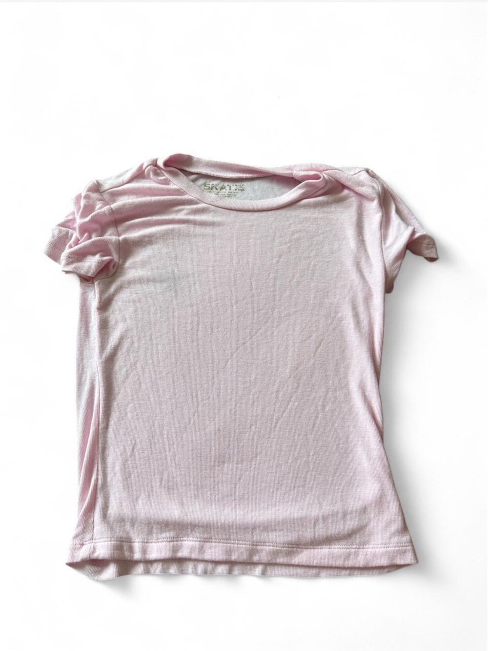 Skatie pink bubblegum jersey baby tee